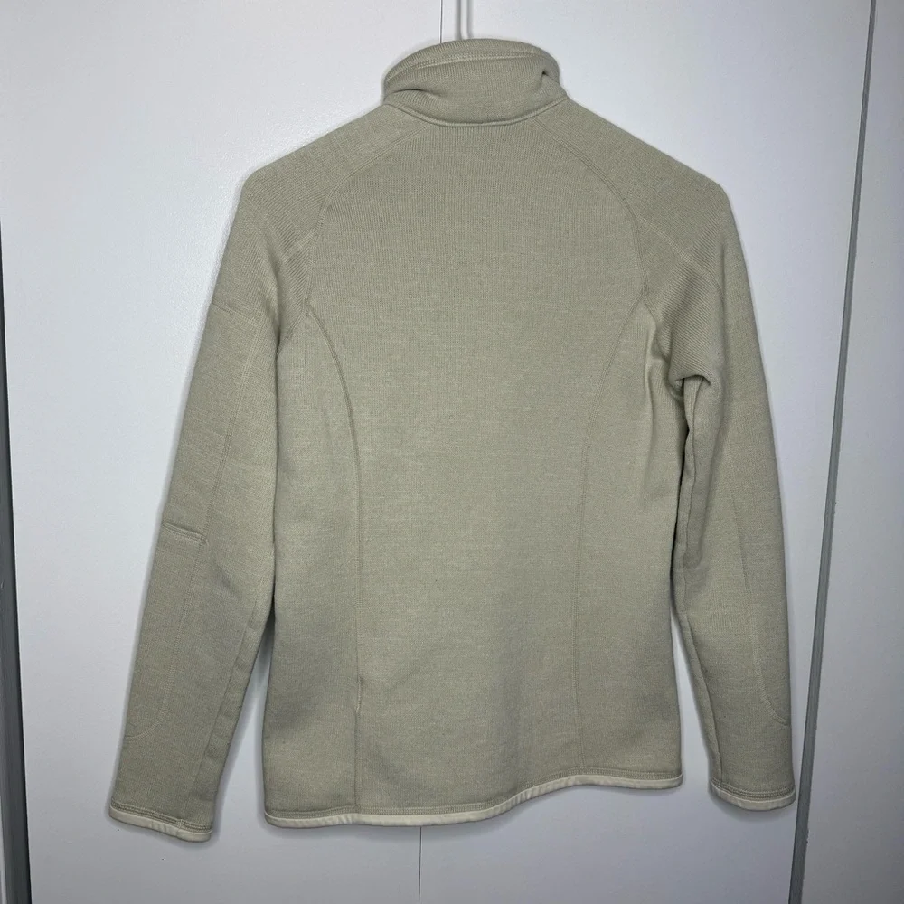 Patagonia Better Sweater Cream Quarter-Zip Fleece Pullover XS - Picture 6 of 9